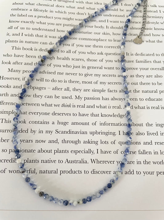 Blue Quartz Faceted Necklace