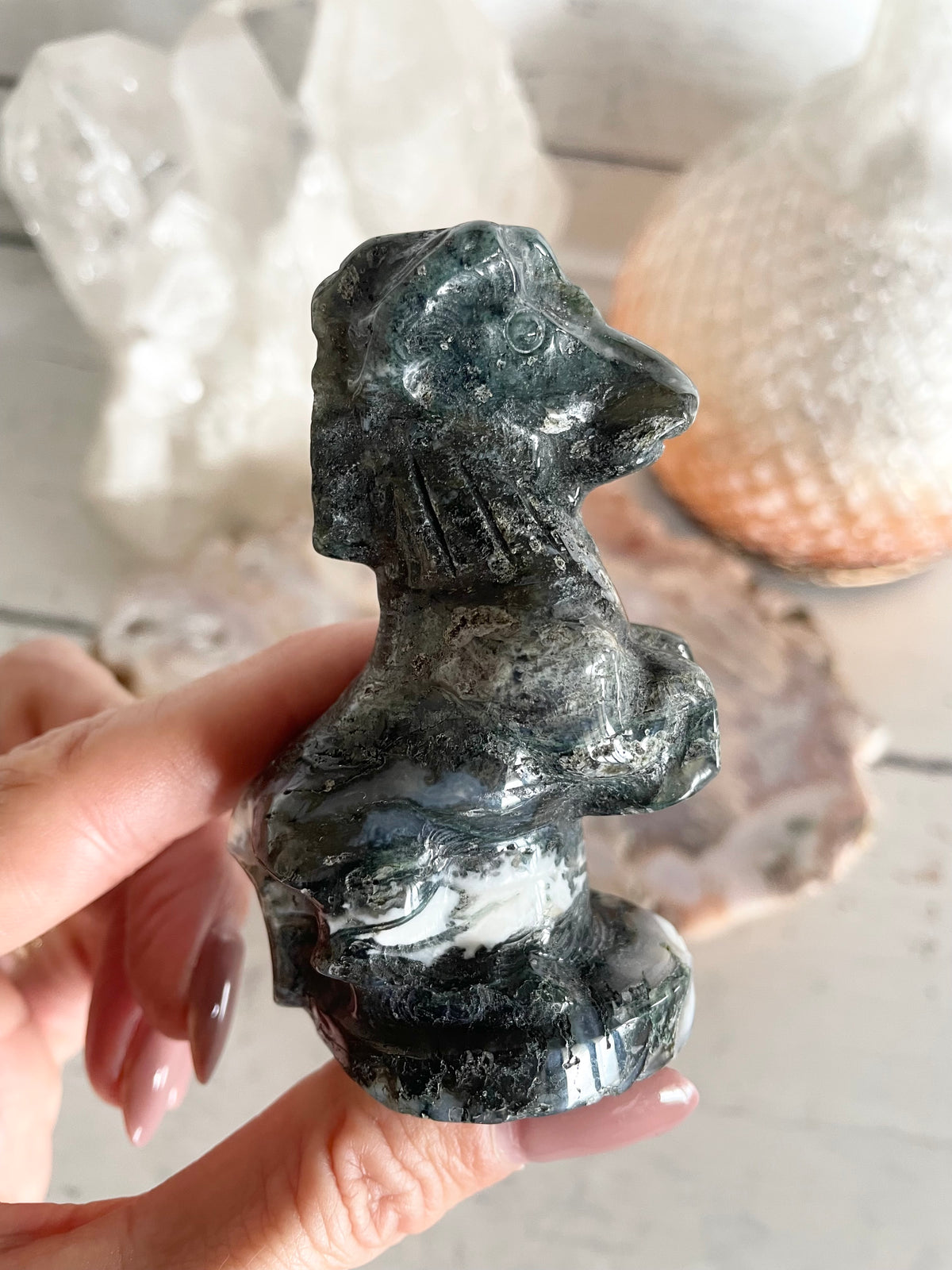 Moss Agate Horse