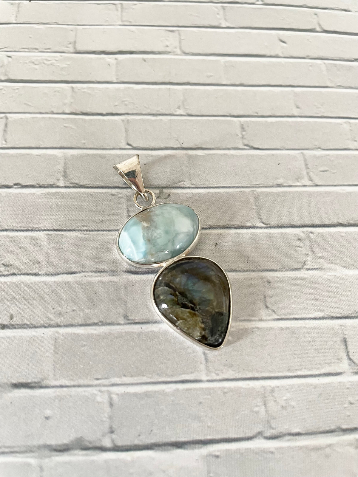 Larimar & Labradorite Pendant