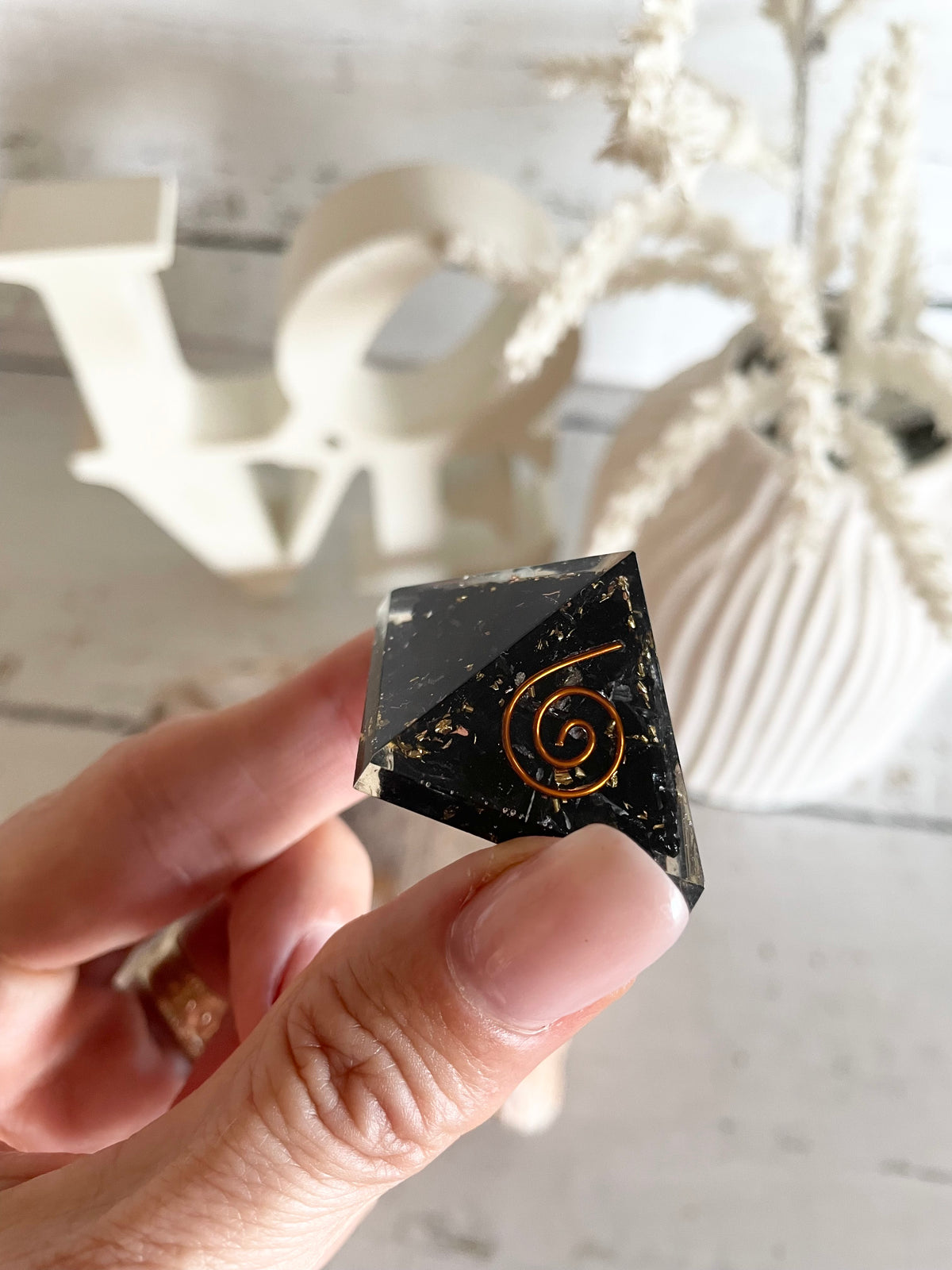 Orgone pyramid ~ Black Tourmaline