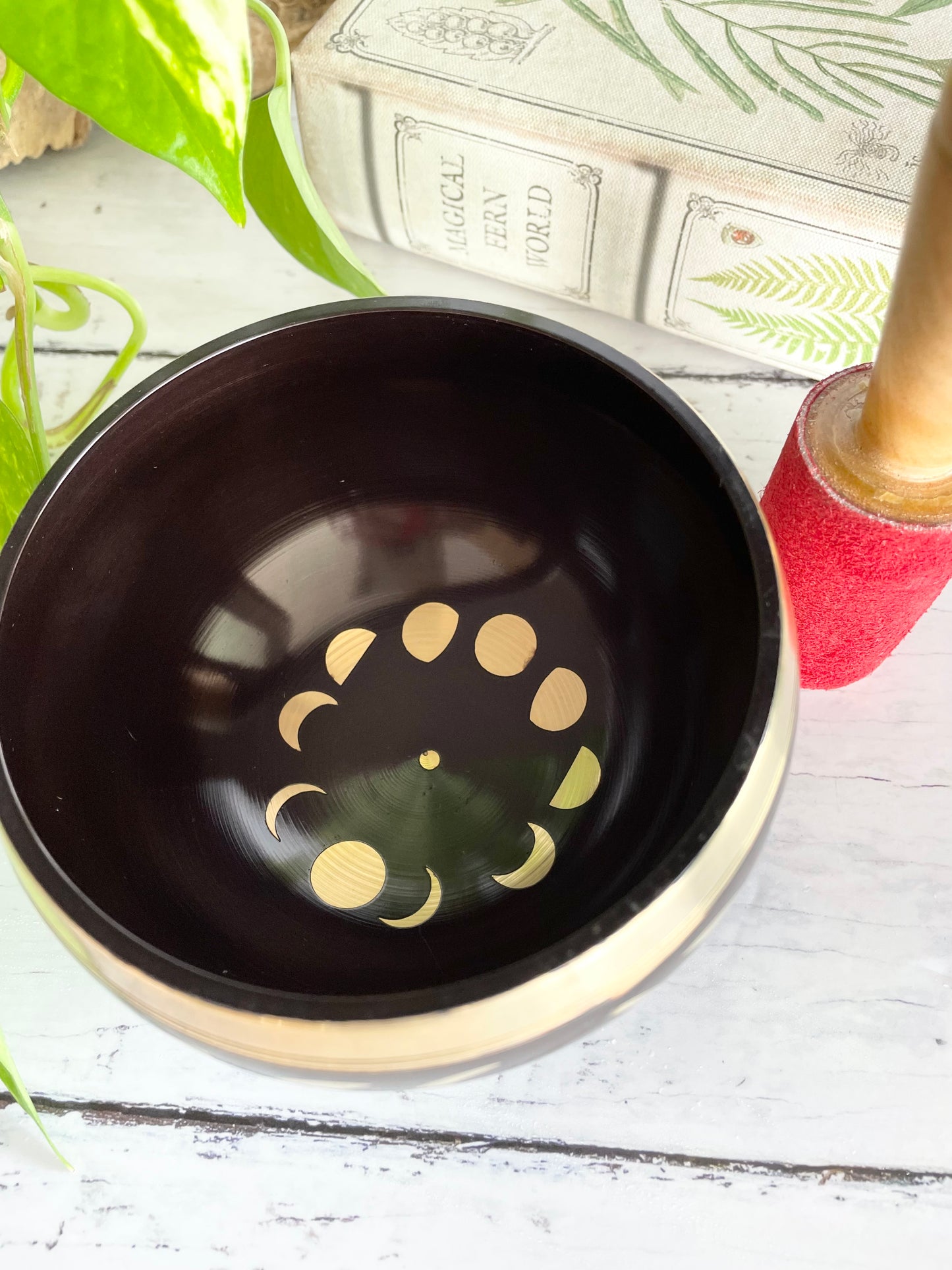 Brass Singing Bowl ~ Moon Phases