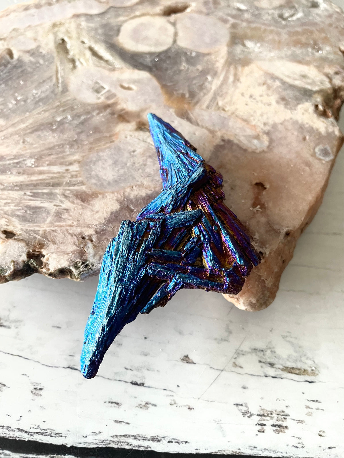 Black Kyanite Titanium Witch Fan/Broom