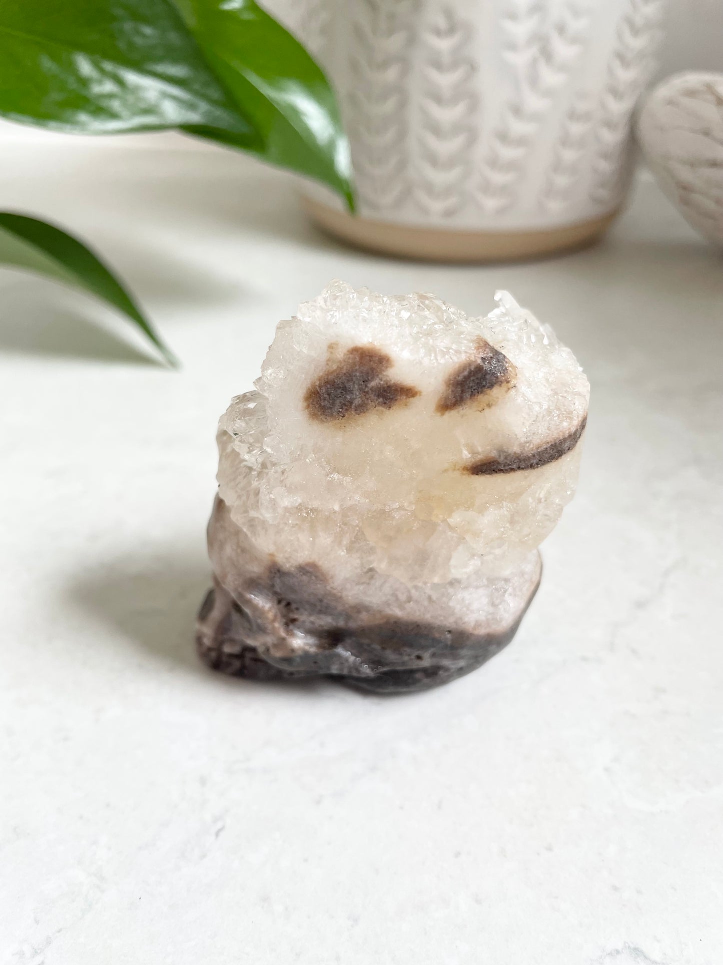 Mohawk Quartz Skull