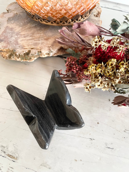 Butterfly ~ Silver sheen obsidian