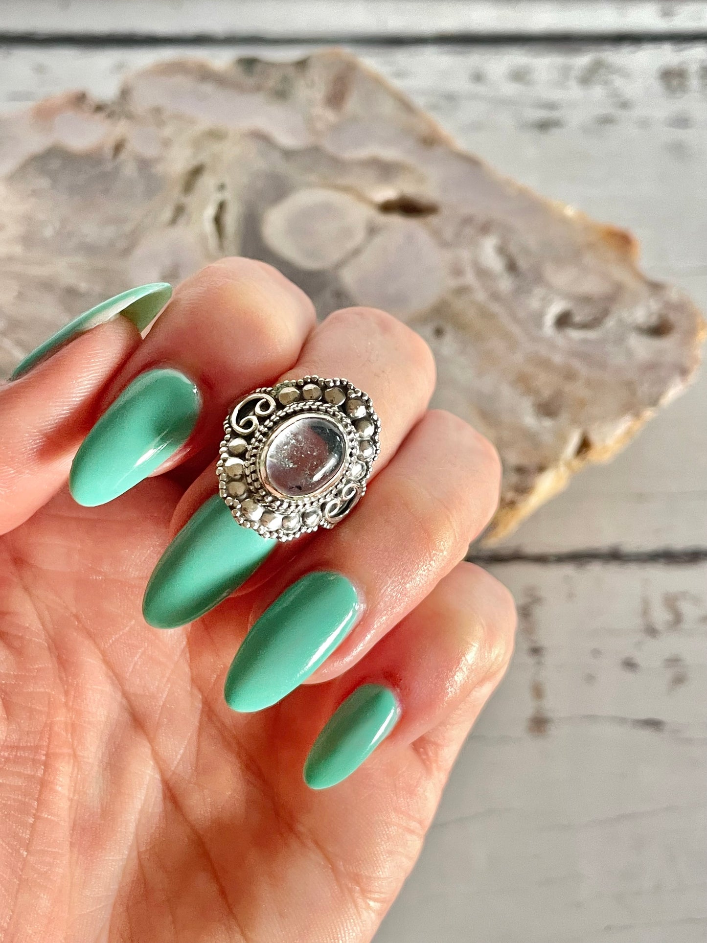 Aquamarine Ring ~ size 7