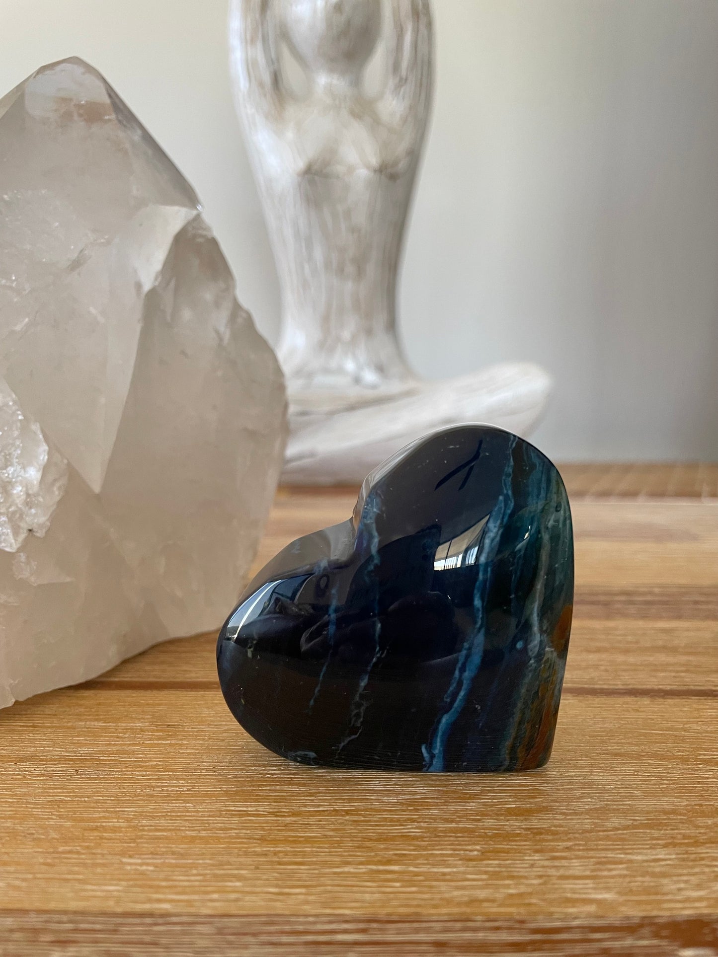 Blue Agate Heart