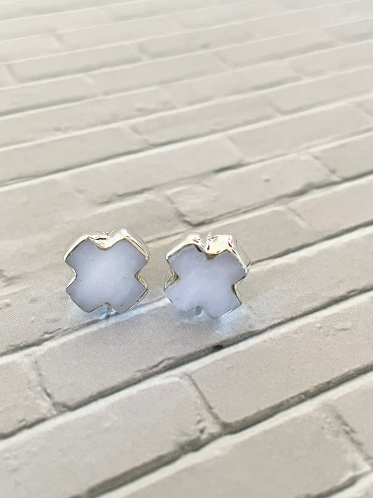 Pink Opal Studs