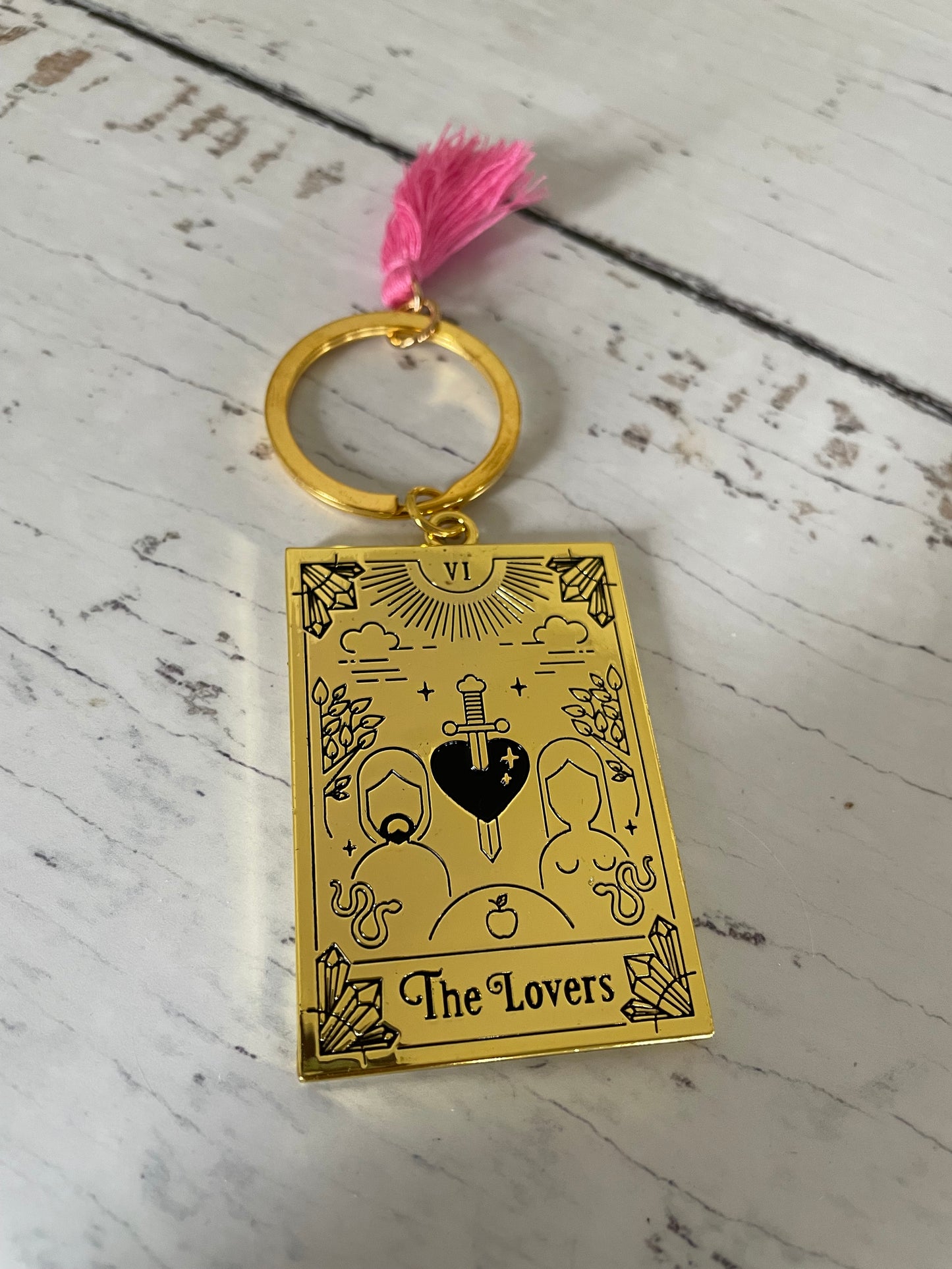 Tarot Keyring ~ The Lovers