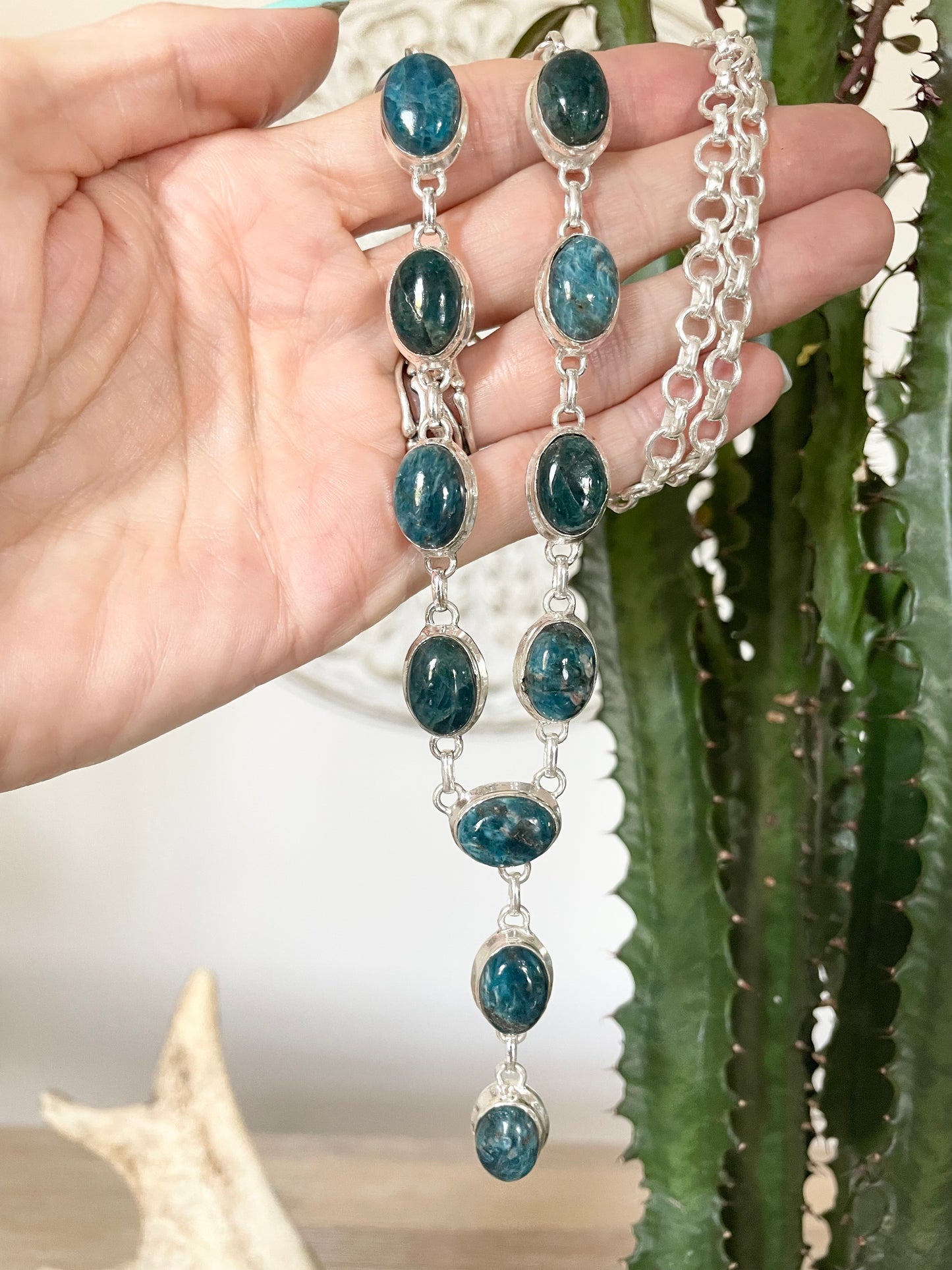 Apatite Lariat Necklace