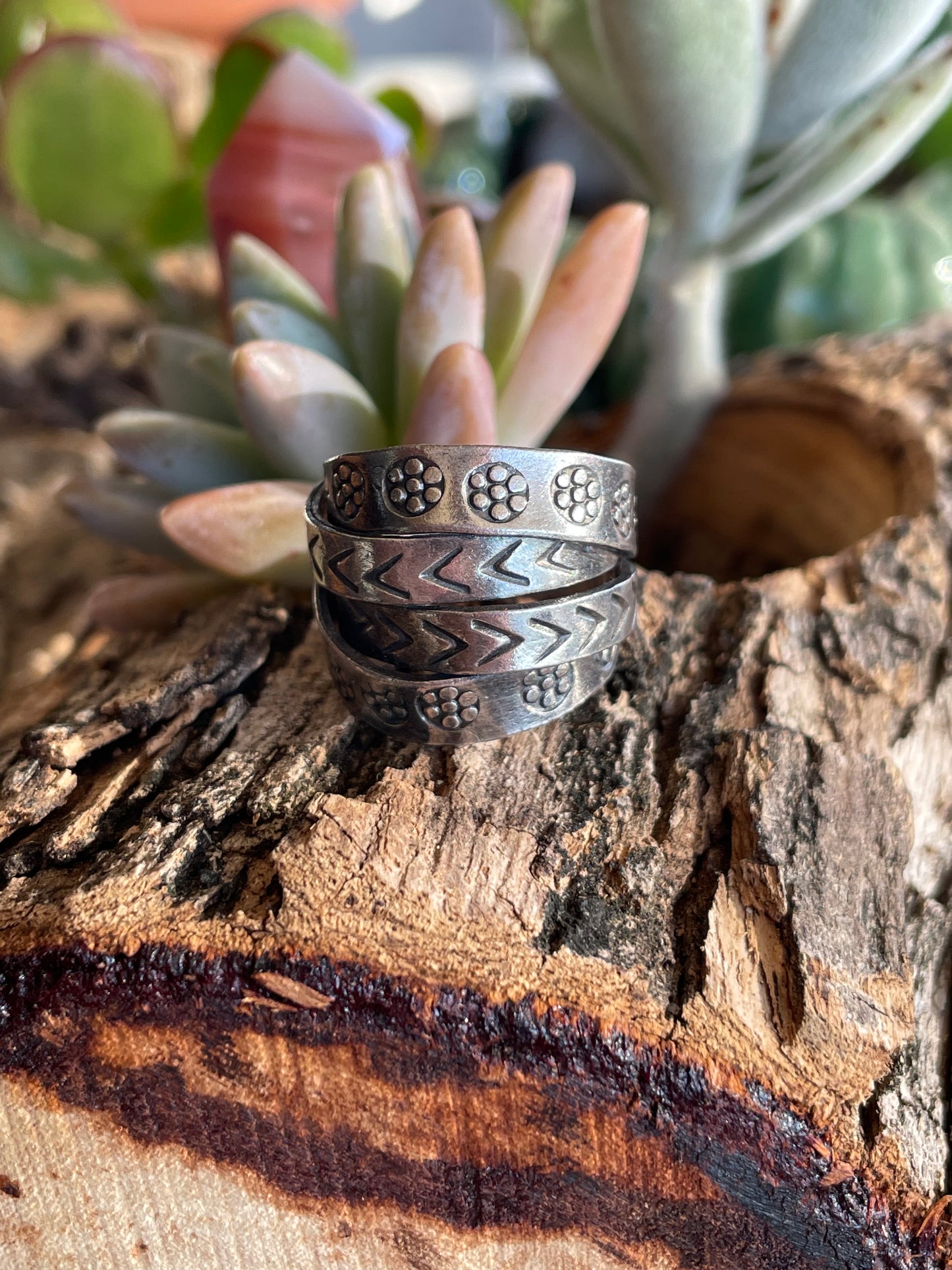 Bohemian Silver Fixed Ring