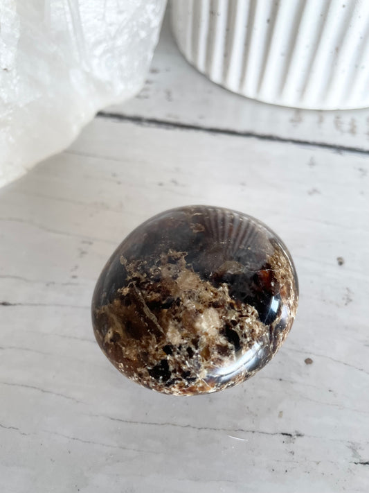 Black Opal Pillow /Palm Stone