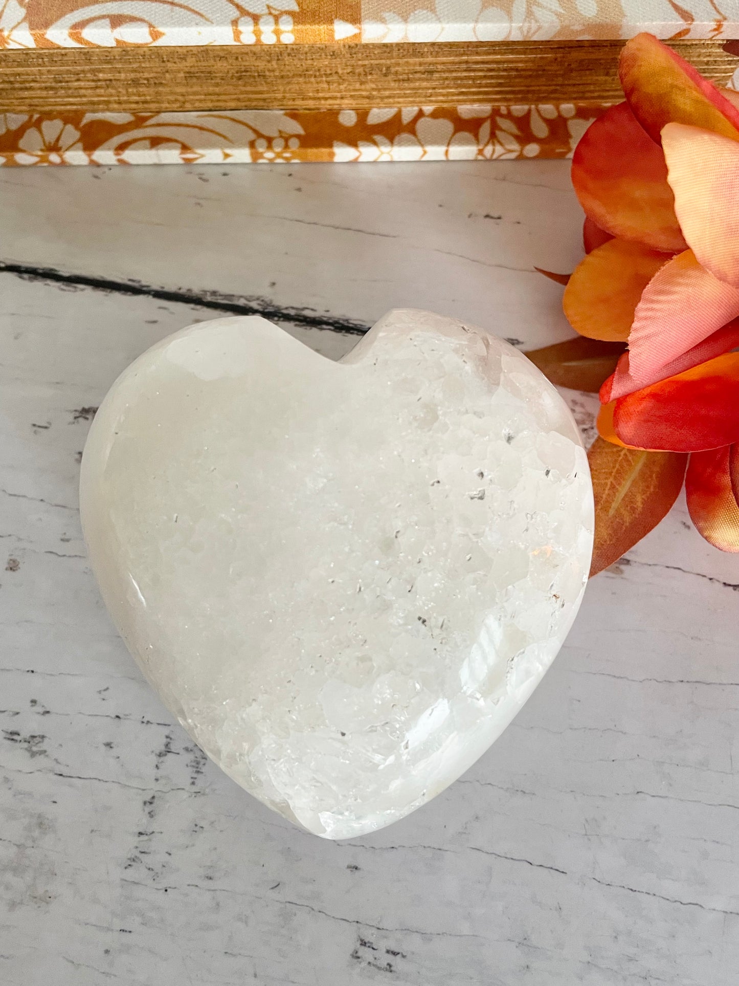 Agate Druzy Heart