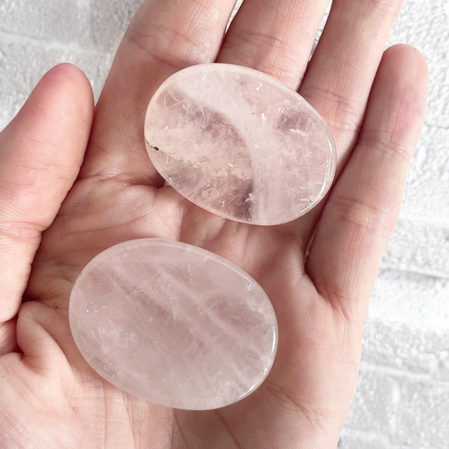 Rose Quartz Thumb/Worry Stone ~ intuitively chosen