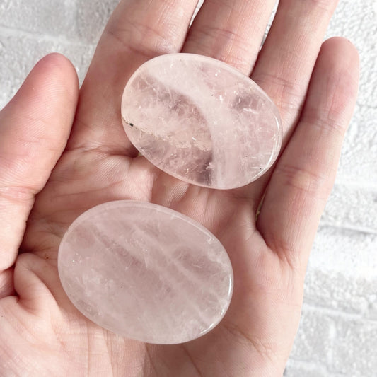 Rose Quartz Thumb/Worry Stone ~ intuitively chosen