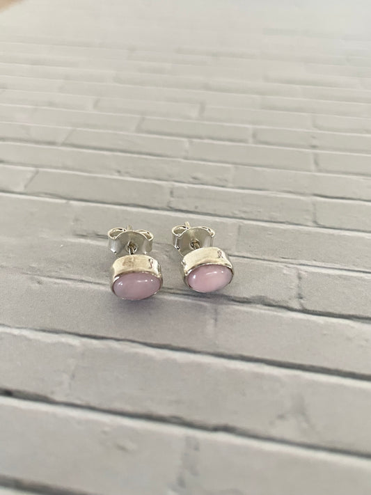 Pink Opal Studs