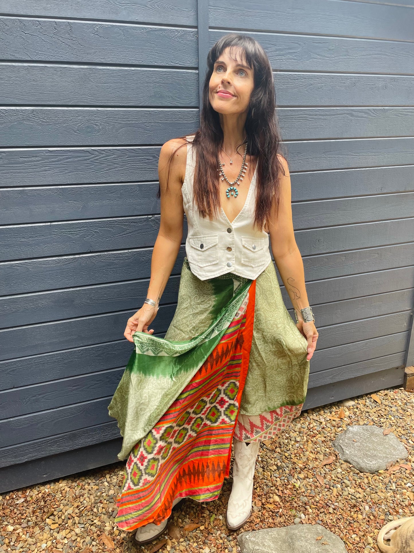 Upcycled Sari Skirt 18