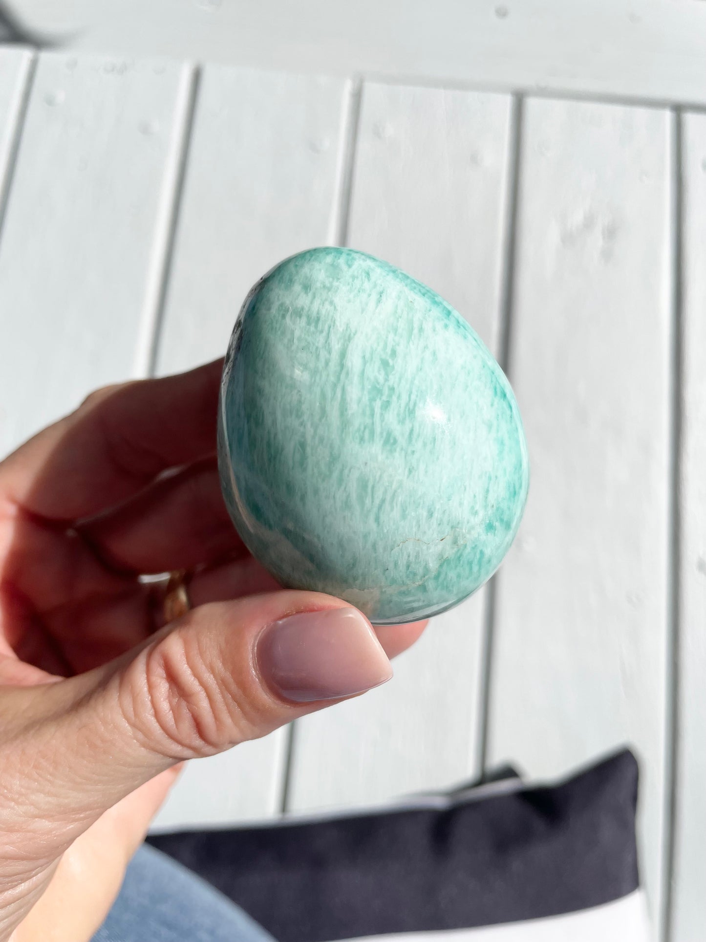 Amazonite Egg with holder