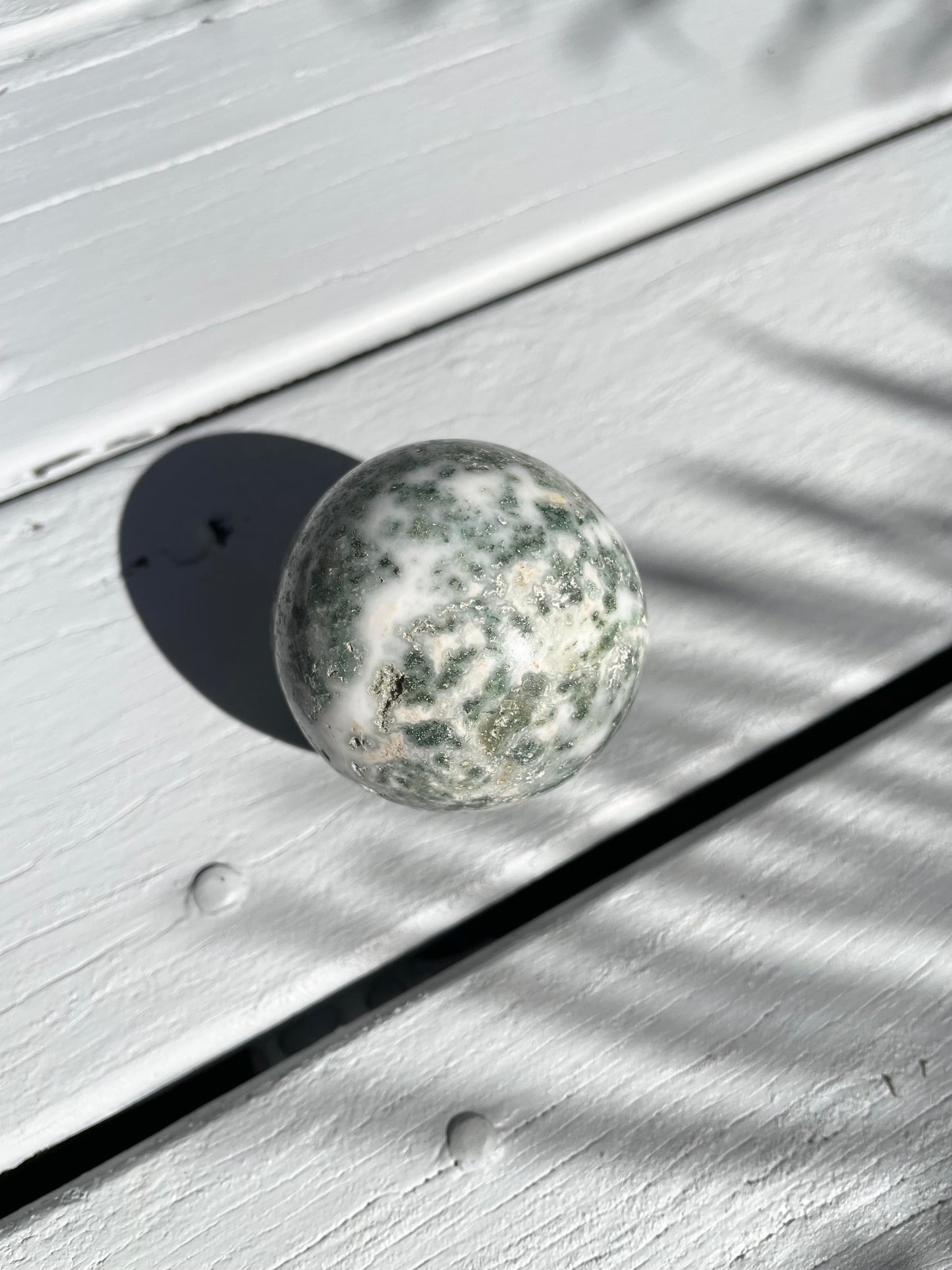 Tree Agate Sphere Includes Holder