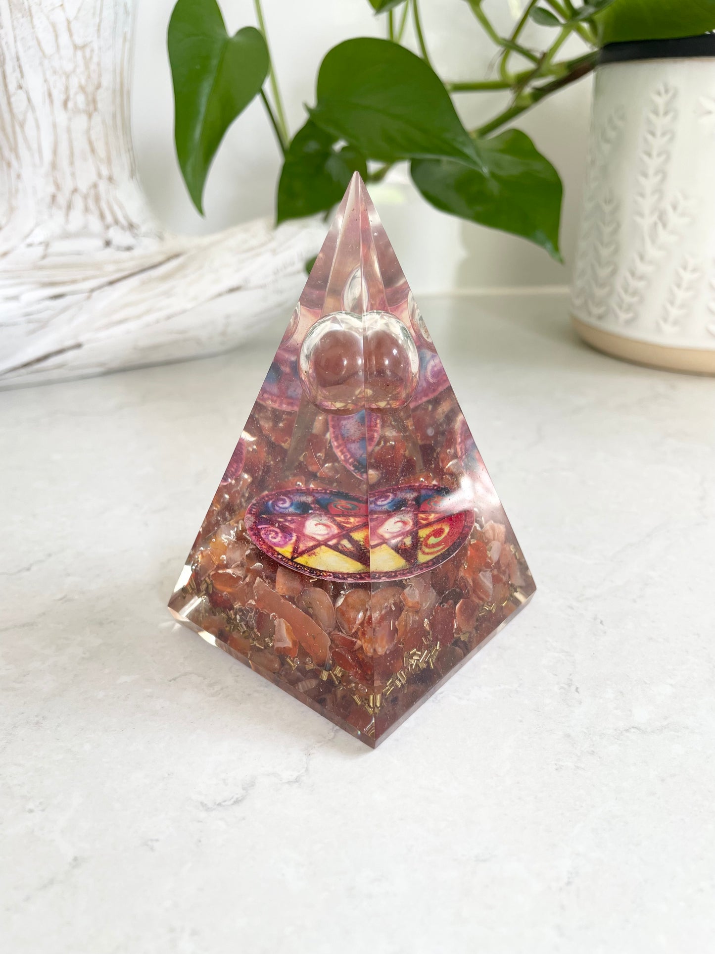 Orgone Pyramid ~ Carnelian