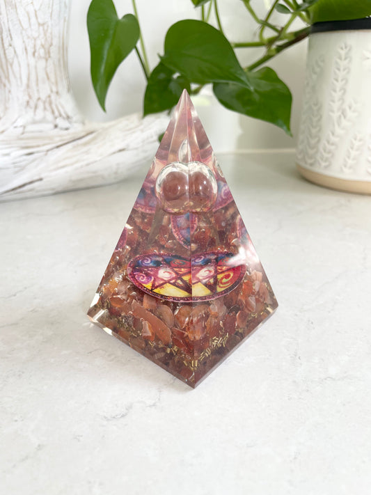 Carnelian Pentacle Pyramid