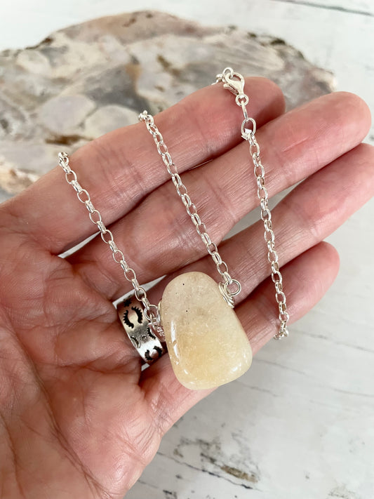 Citrine Freeform Necklace