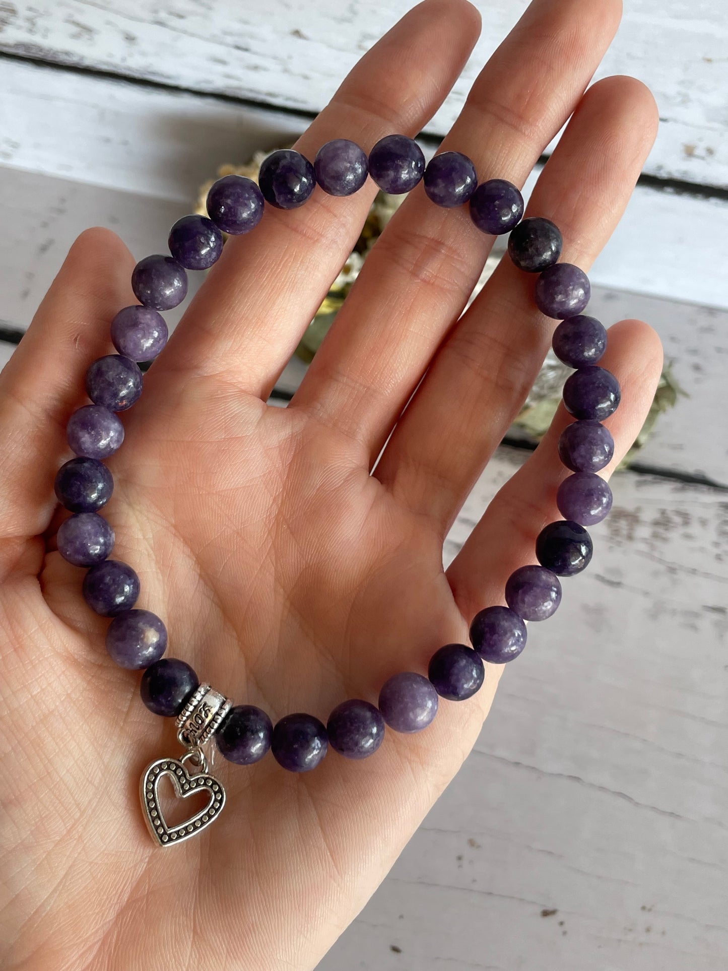 Lepidolite Healing Anklet ~ HARMONY