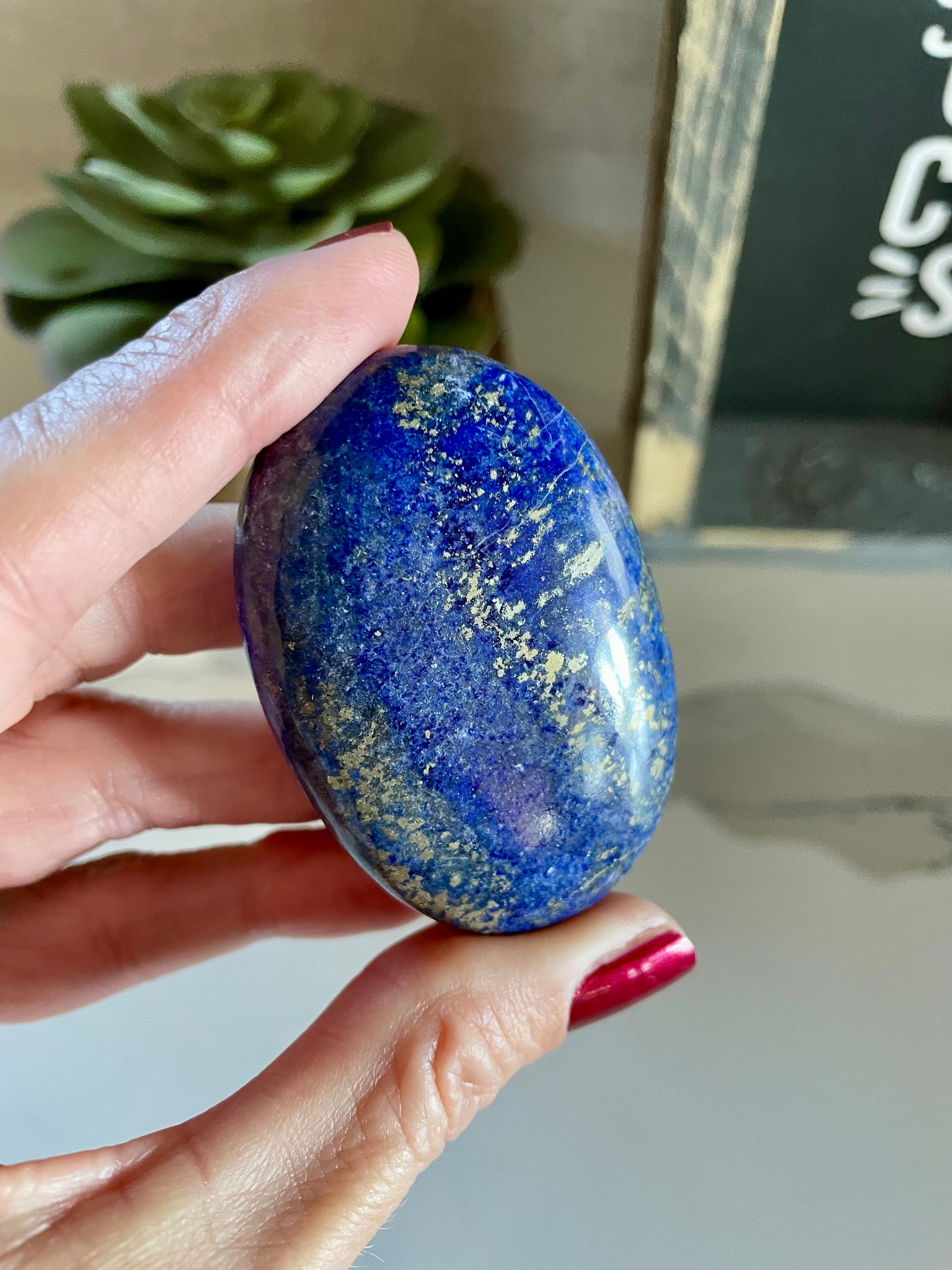 Lapis Lazuli Pillow / Palm Stone