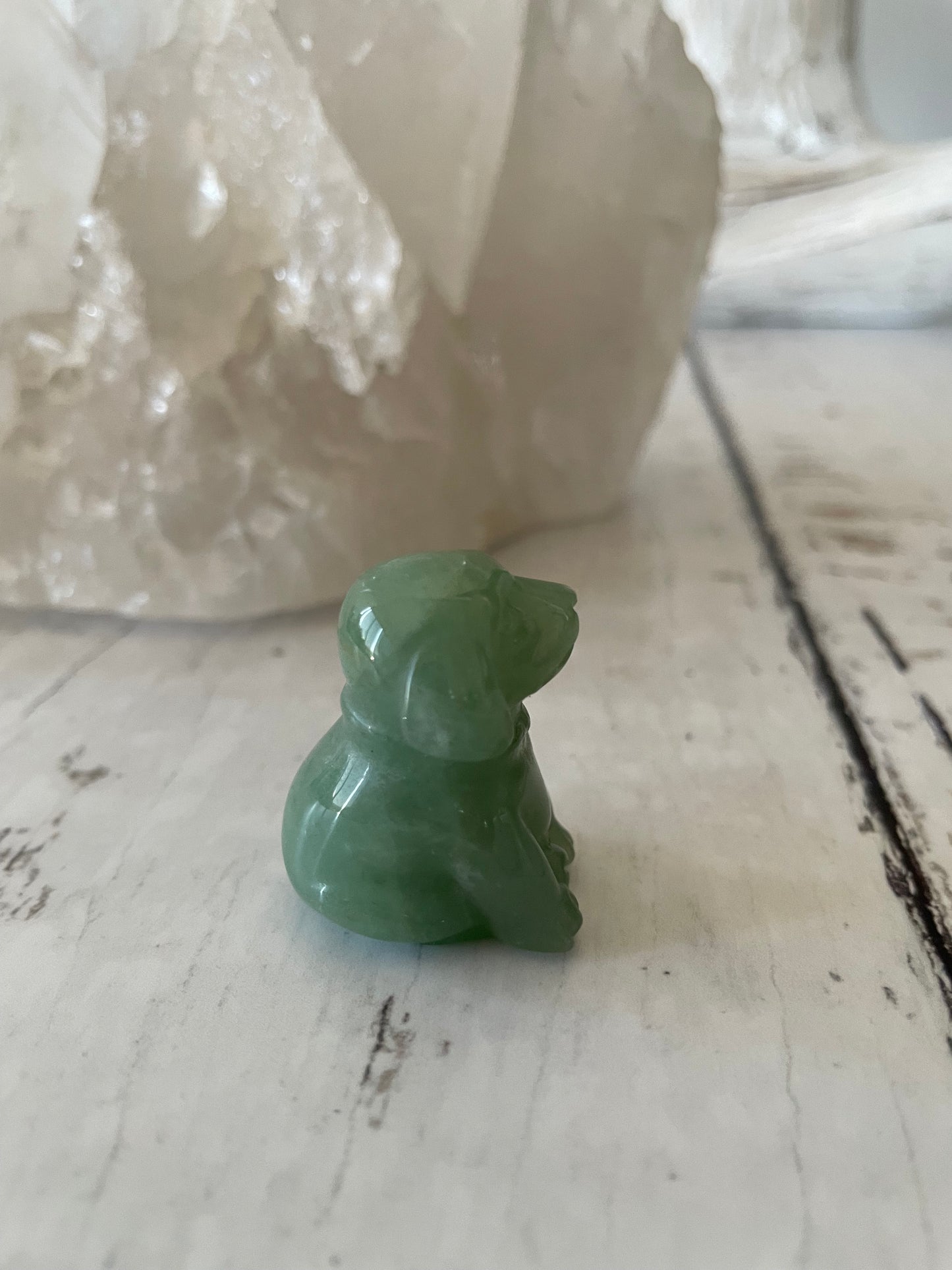 Green Aventurine Dog