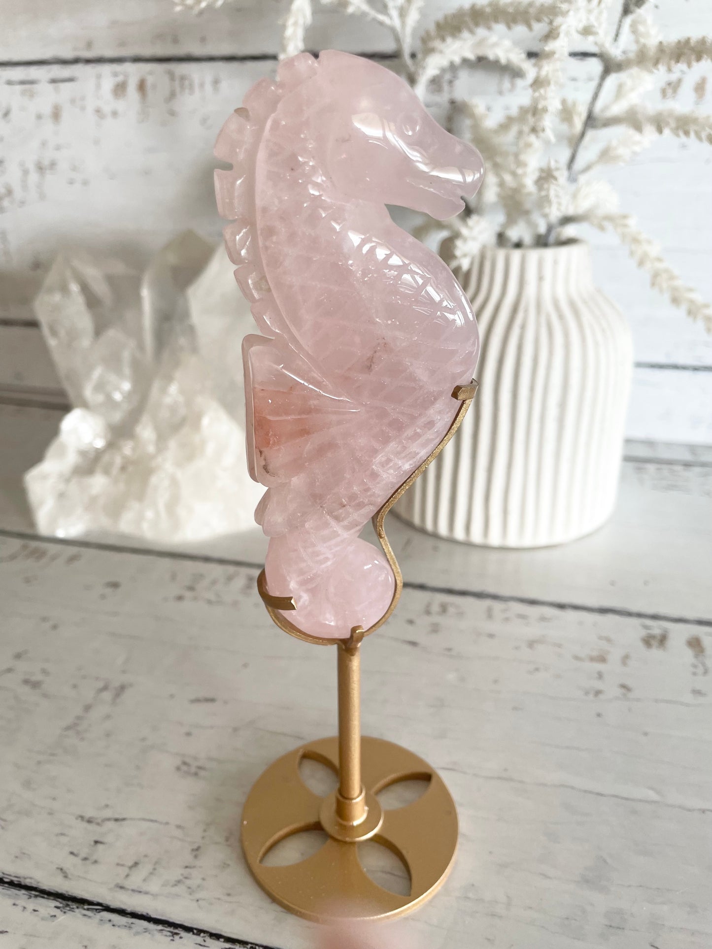 Seahorse ~ Rose Quartz