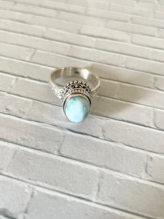 Larimar Ring - Size 8