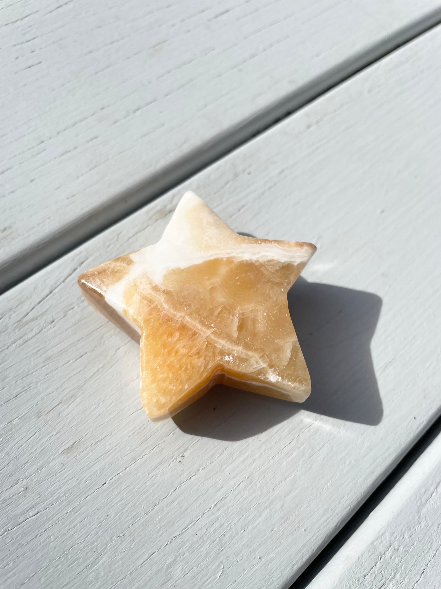 Orange Calcite Star