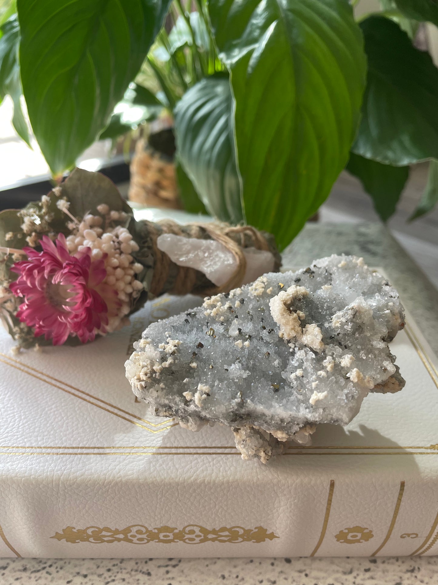 Quartz and Pyrite Cluster