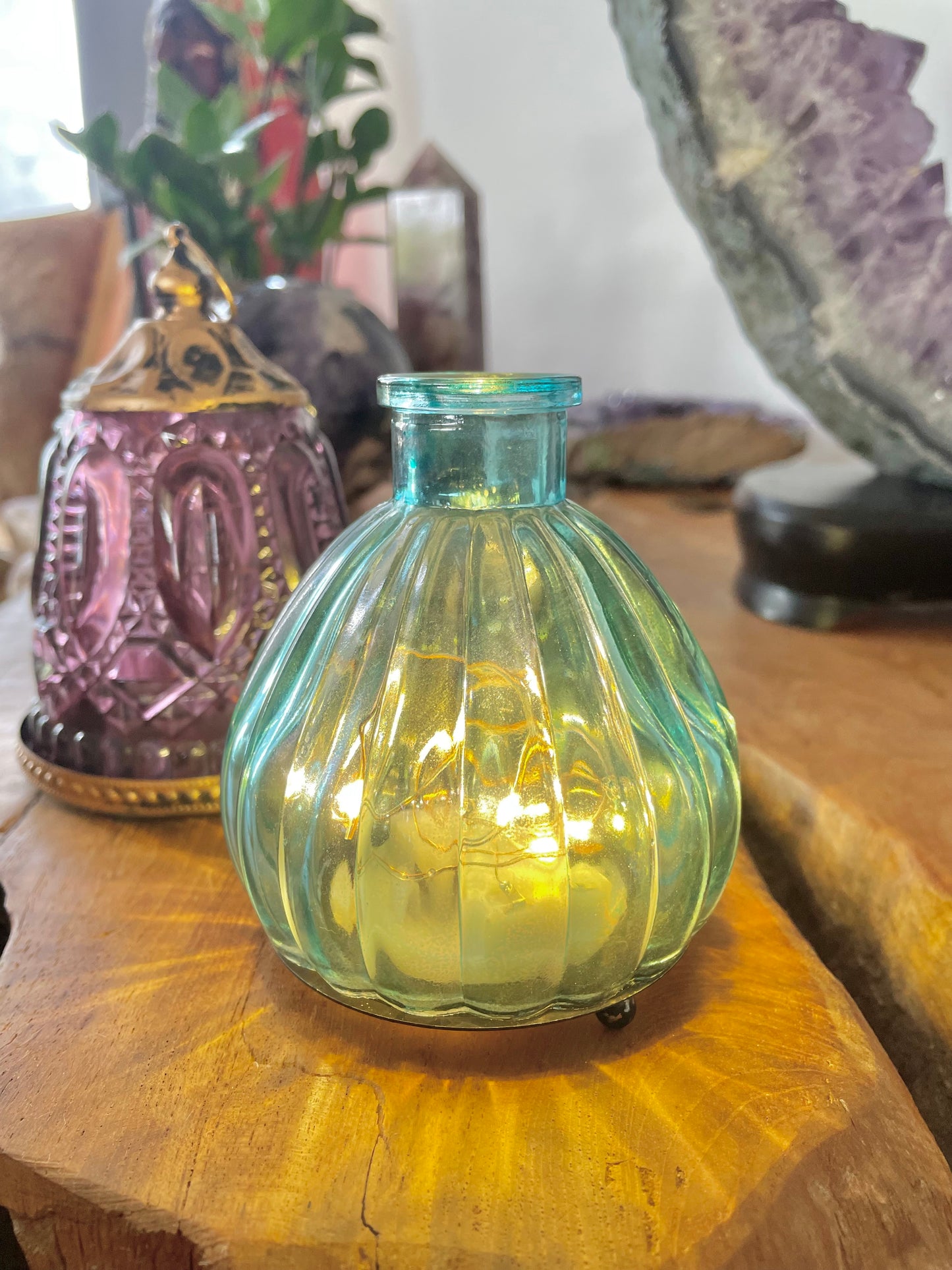 Vintage LED Midi Shimmer Lantern
