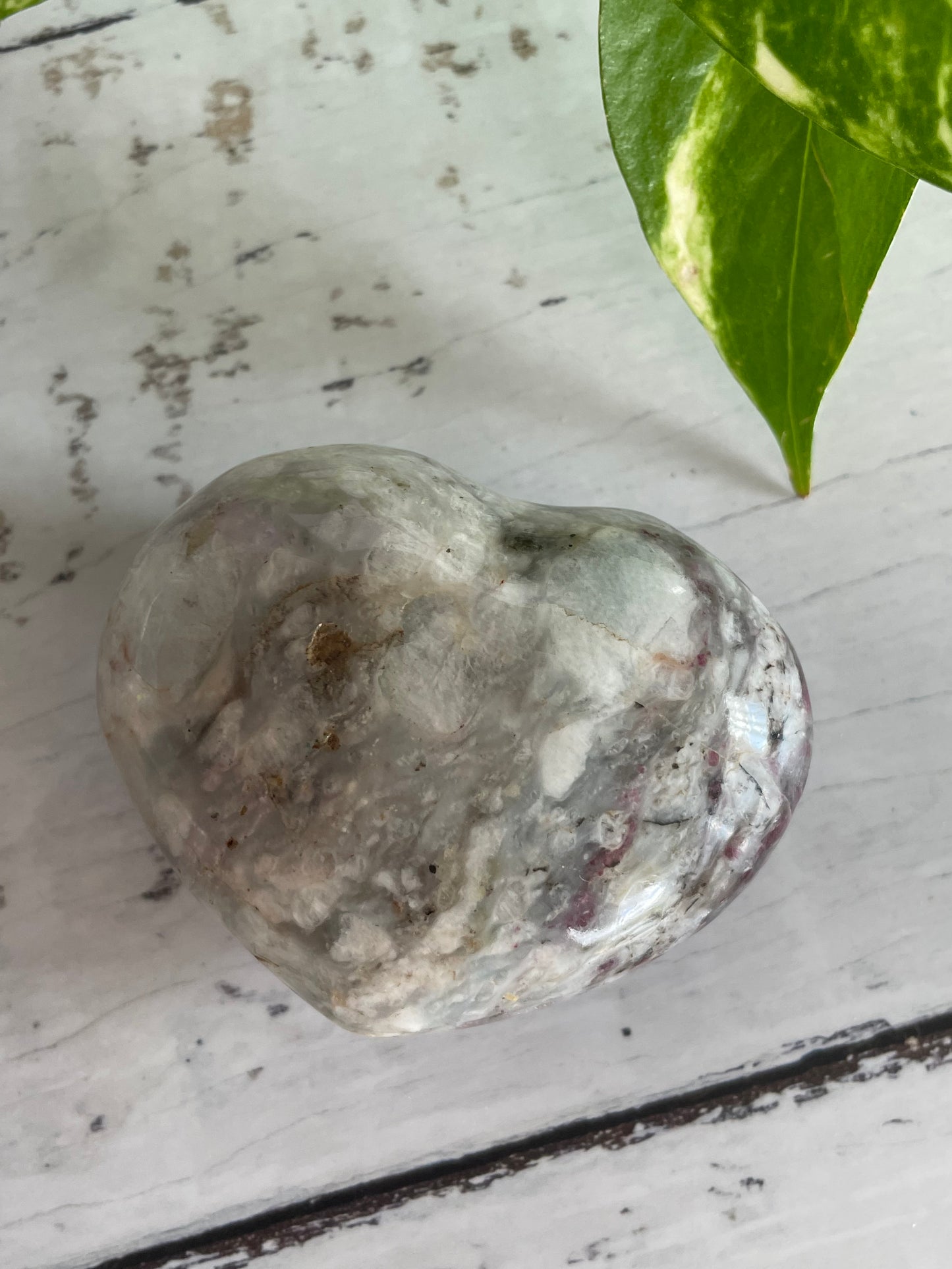 Rubellite Tourmaline Heart