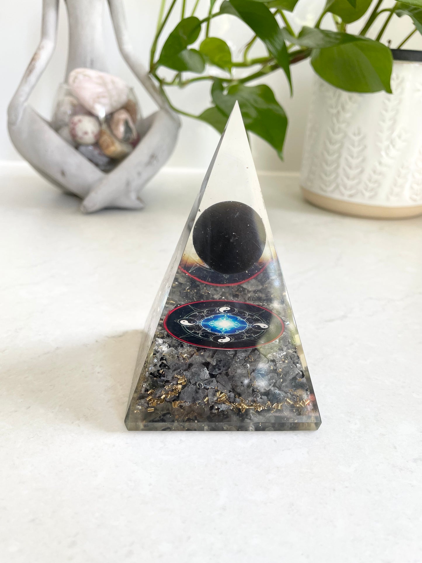 Orgone Pyramid ~ Larvakite