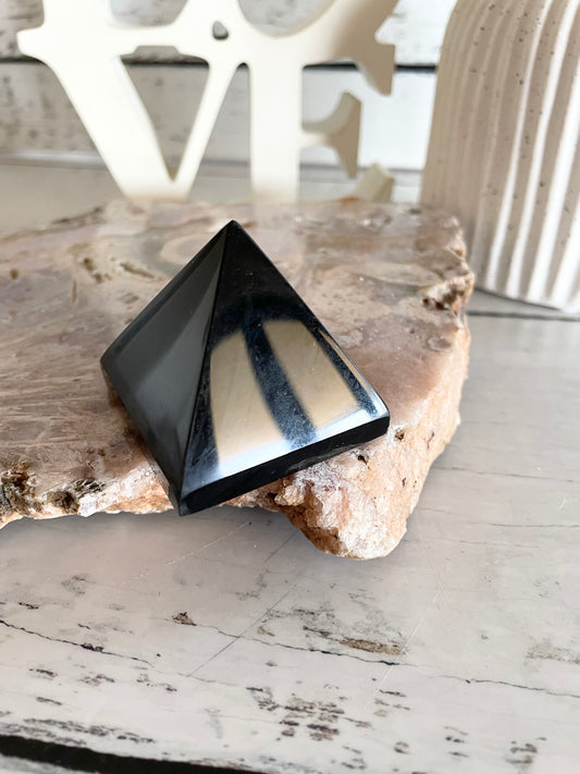 Black Obsidian Pyramid