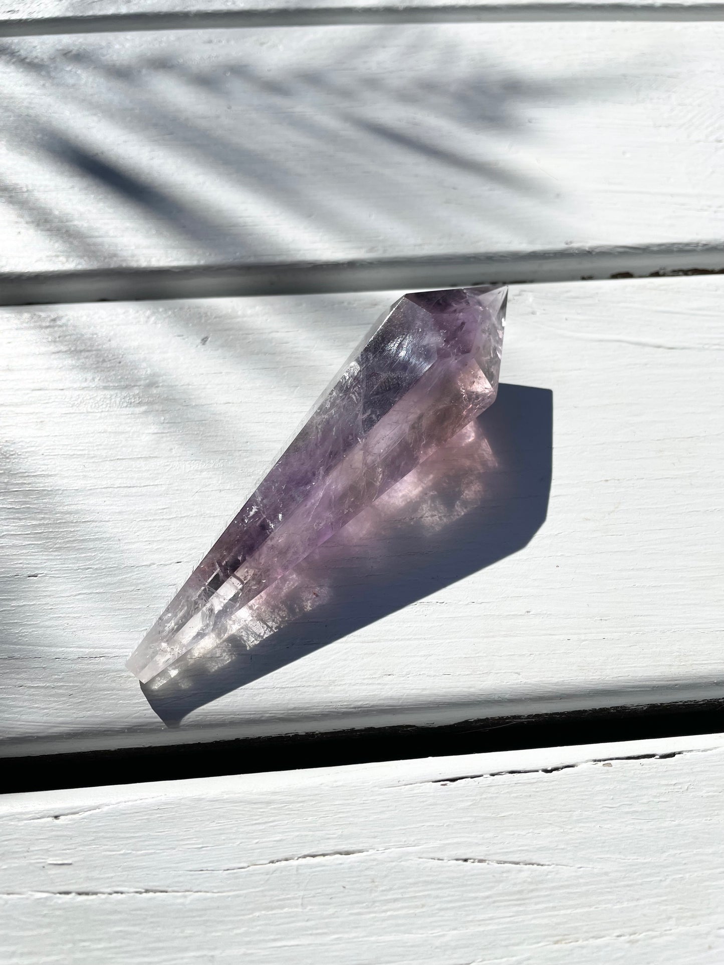 Chevron Dream Amethyst Torch/Point