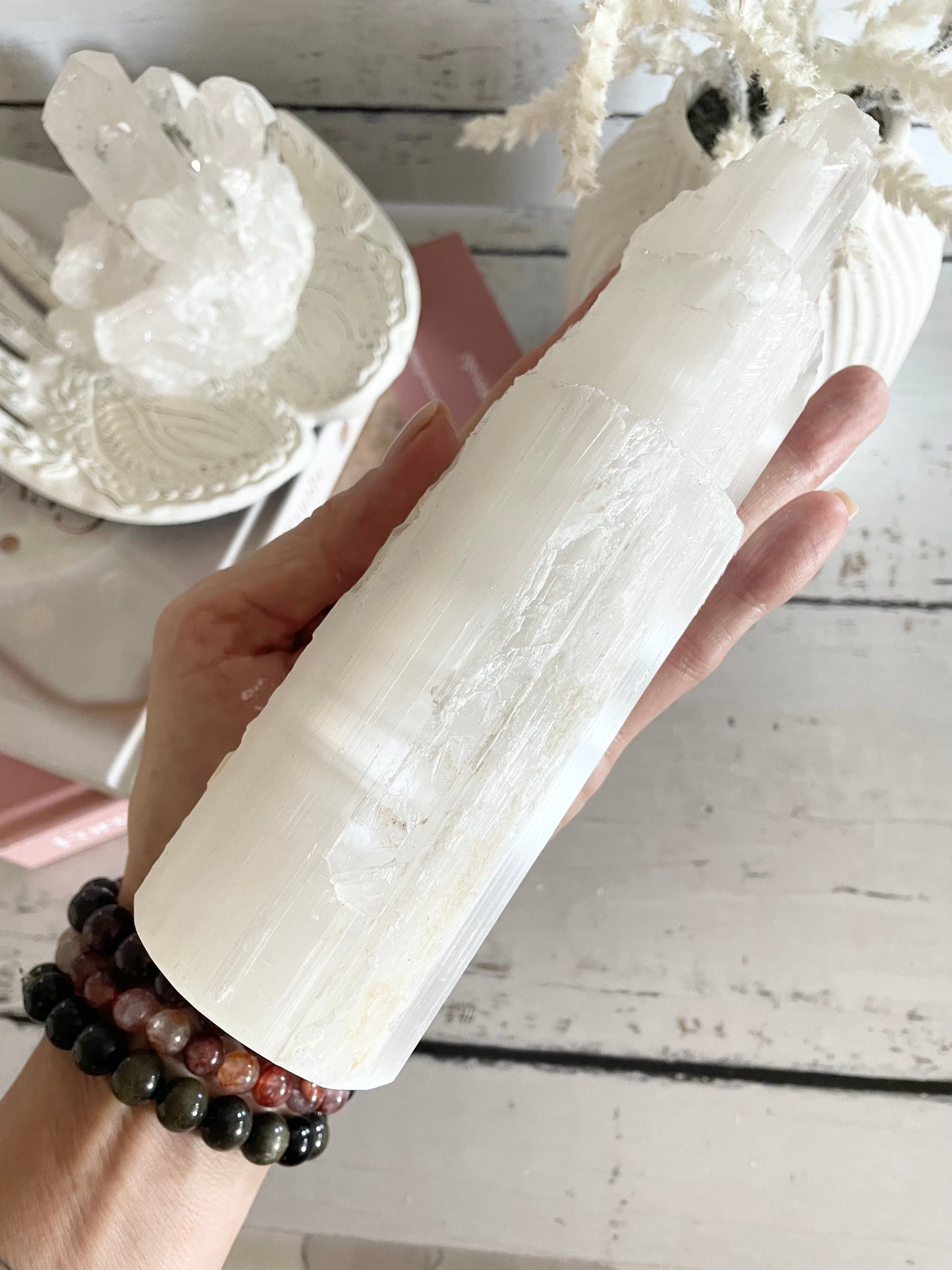 Selenite Tower ~ Large