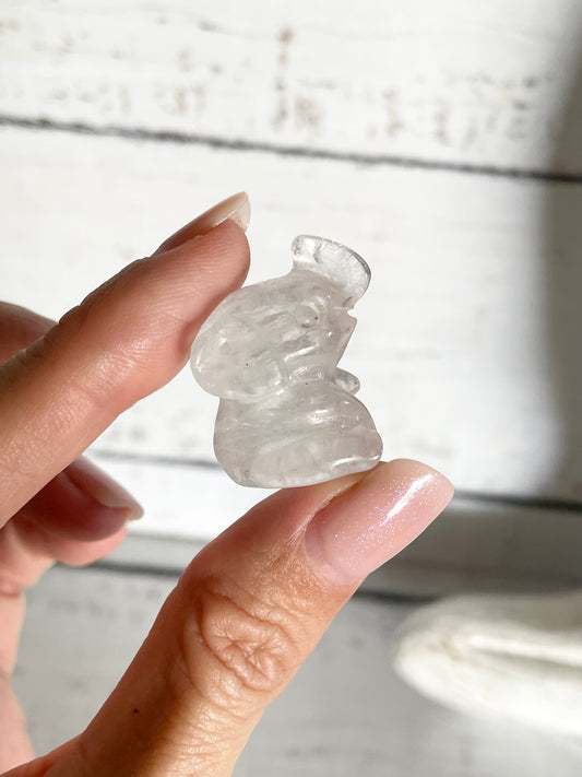 Clear Quartz Elephant