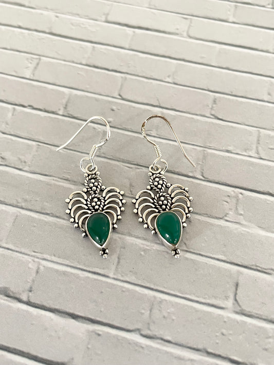 Green Onyx Dangles