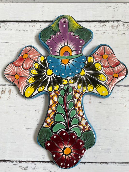Mexican Talavara Cross ~ Extra Large