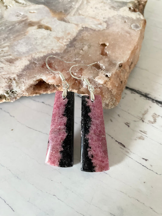 Sweetgrass Studio ~ Rhodonite Earrings