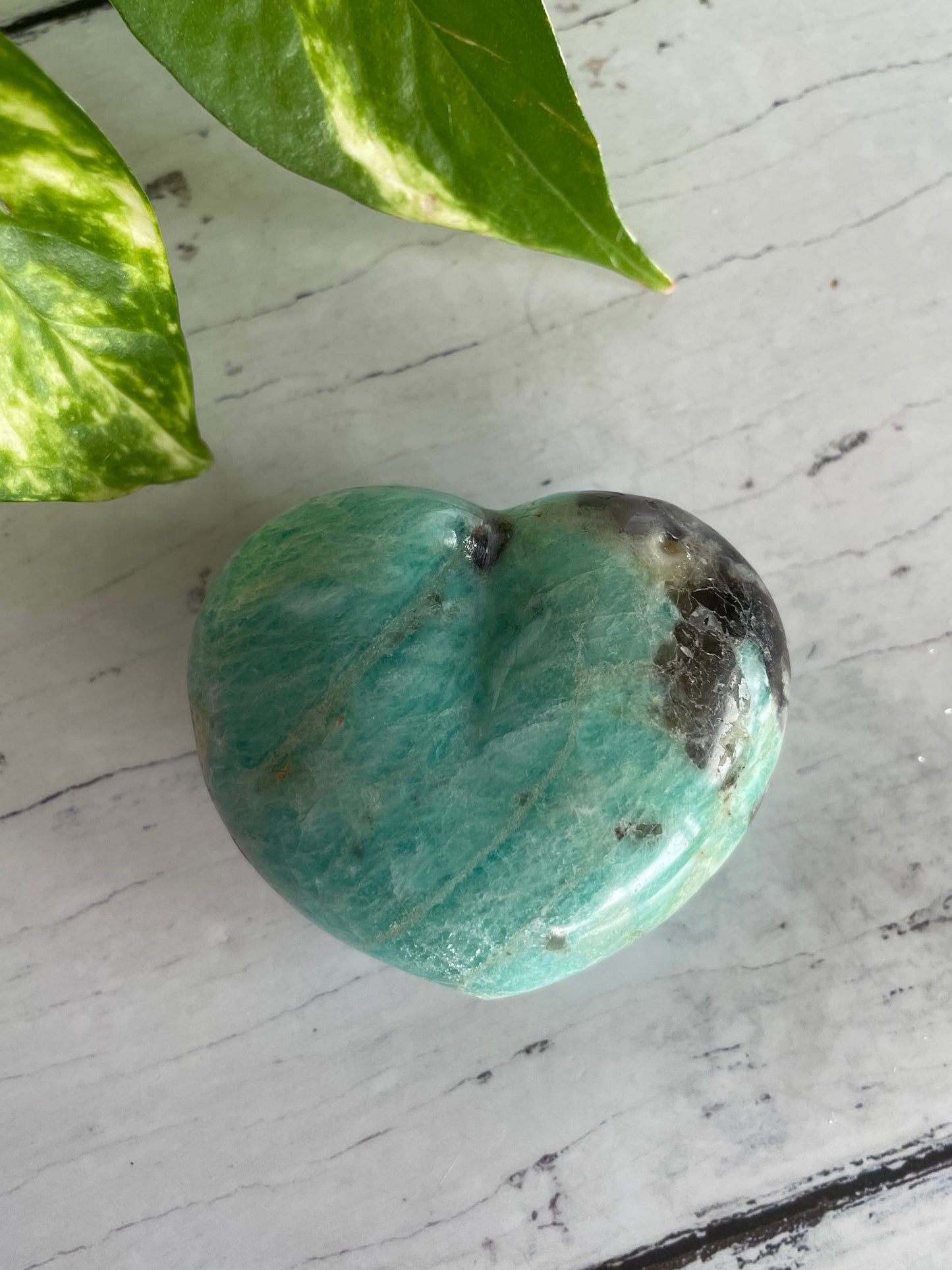 Amazonite Heart