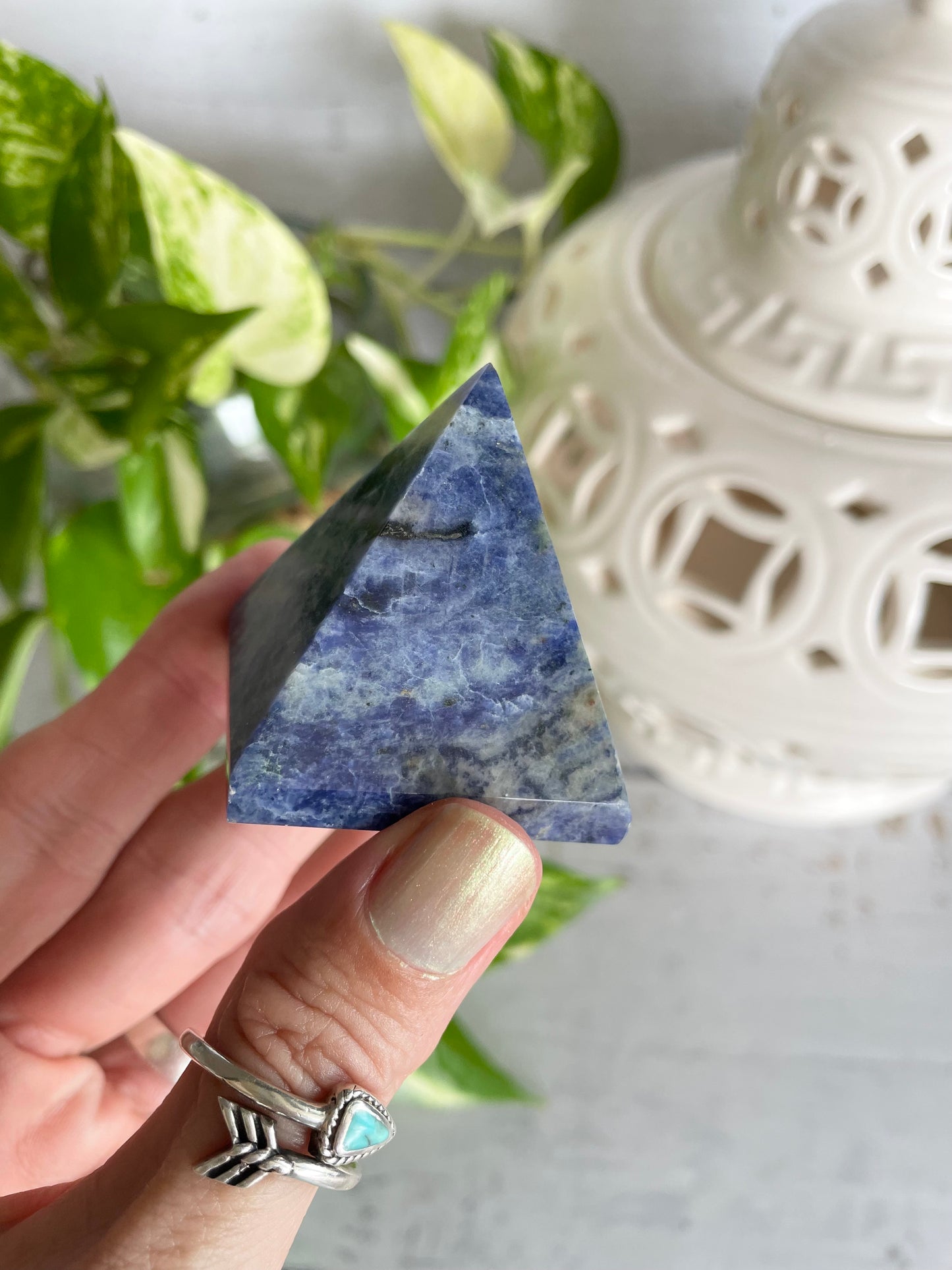 Sodalite Pyramid