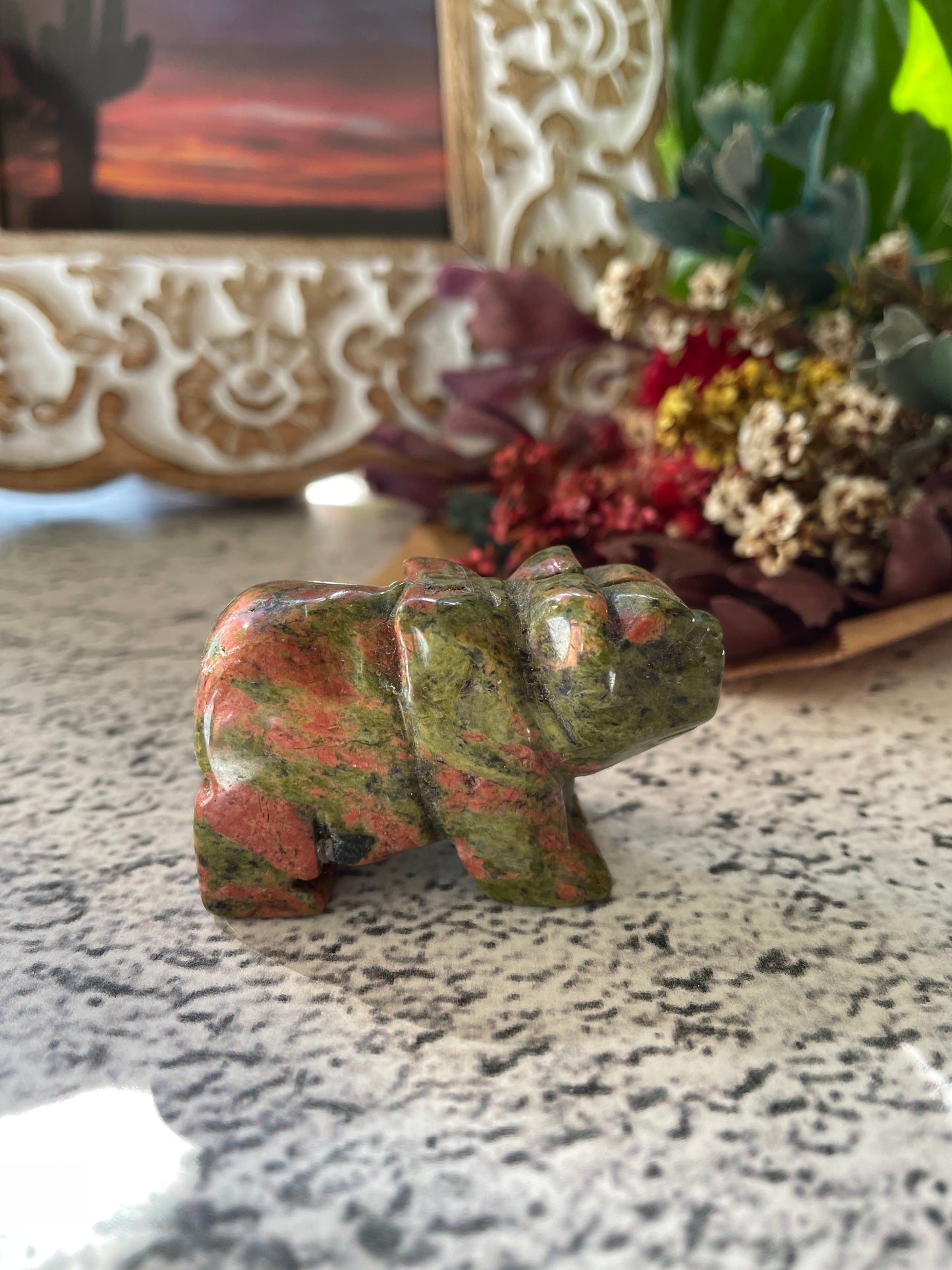 Unakite Bear