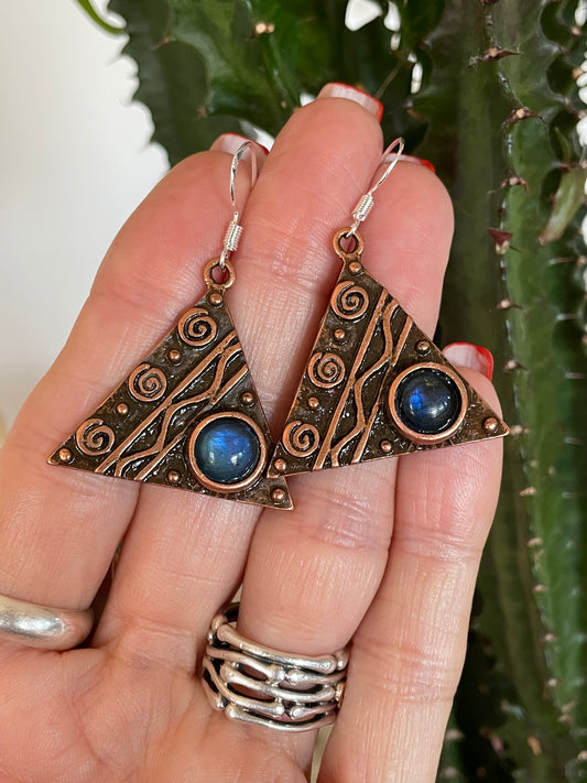 Labradorite Tribal Dangles