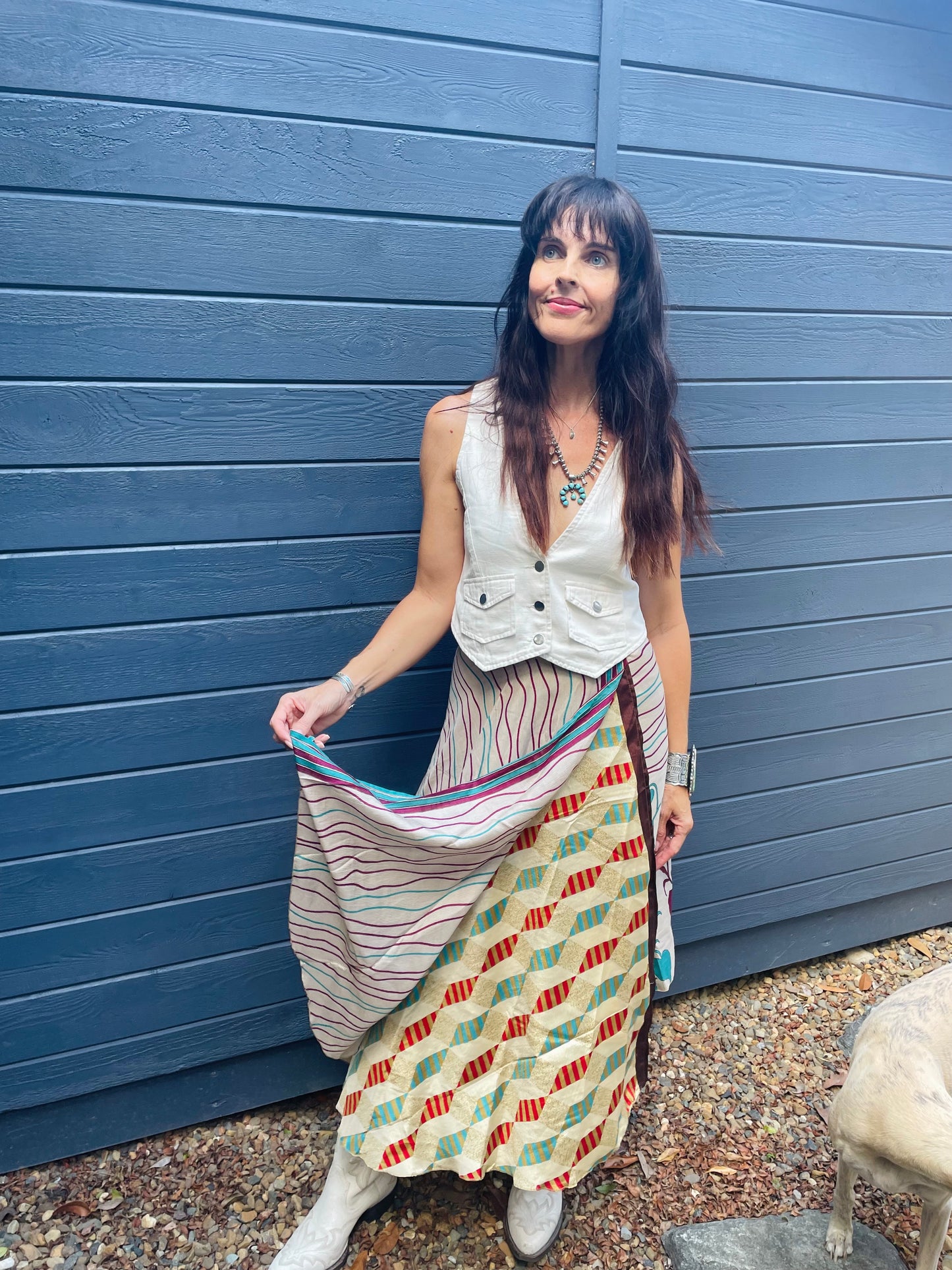 Upcycled Sari Skirt 8
