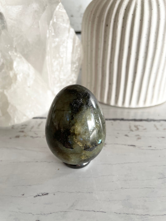 Labradorite Egg with holder