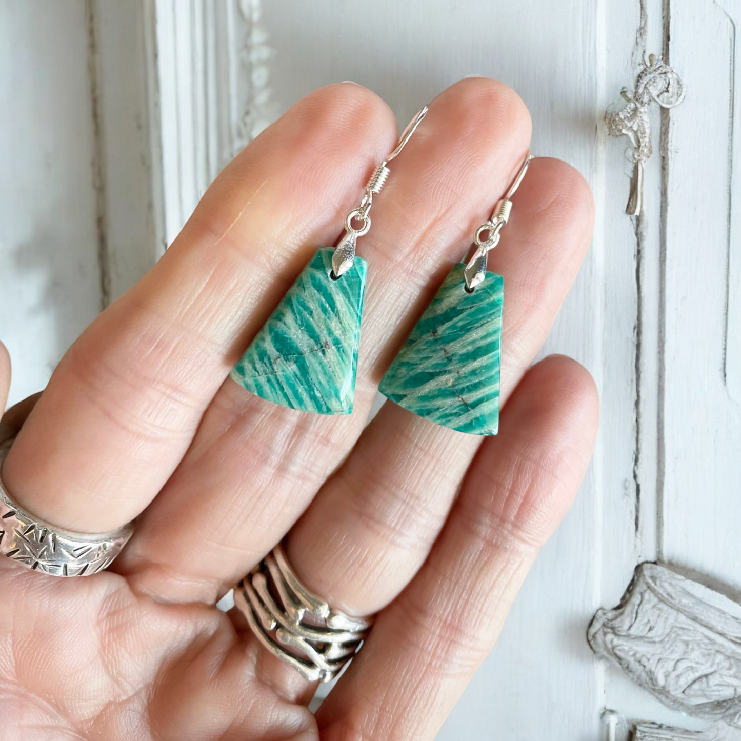 Sweetgrass Studio ~ Amazonite Dangles