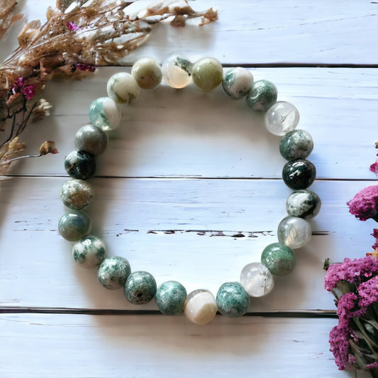 Tree Agate NATURE SPIRIT ~ Healing Bracelet